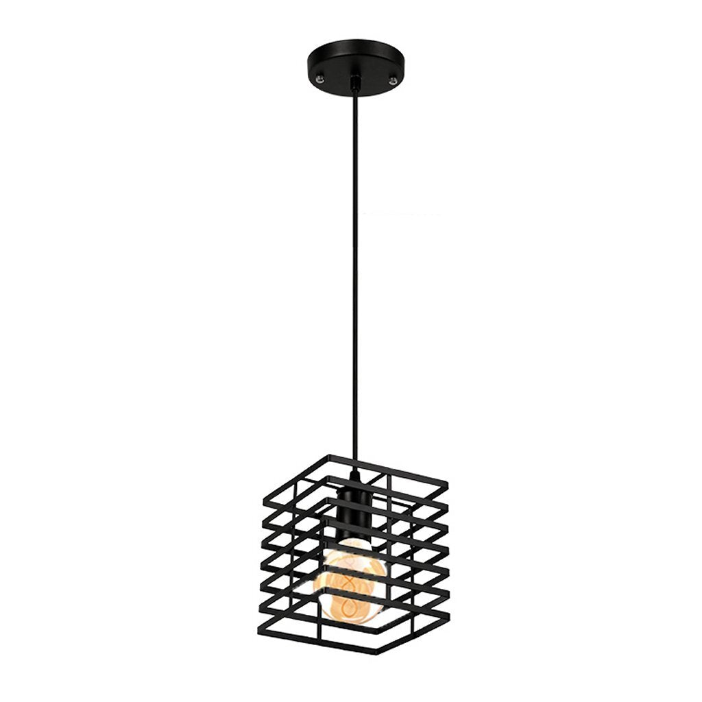 HomeStyle Pro Homestyle MK015-B Lámpara de colgación industrial de 15x18 cm de black metal
