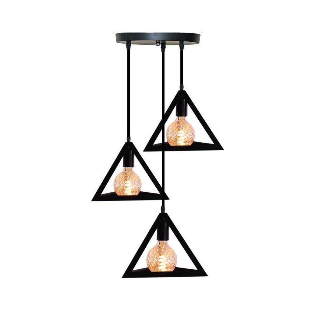 HomeStyle Pro Homestyle MK022-B Lámparas colgantes de pirámide industrial