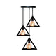 Homestyle Pro Homestyle MK022-B Lampade a sospensione della piramide industriale