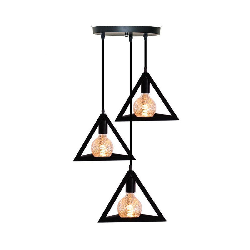 HomeStyle Pro Homestyle MK022-B Lámparas colgantes de pirámide industrial