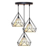 HomeStyle Pro Homestyle MK024-B Lámparas colgantes de forma de diamante industrial