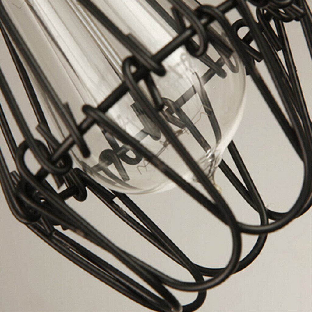 HomeStyle Pro Homestyle MK006-B Lámpara de colgación industrial de 19x23 cm de black metal