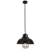 HomeStyle Pro Homestyle MK107-BB Lámpara de colgación industrial 33x26 cm de black metal
