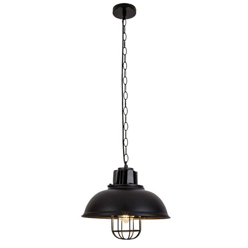 HomeStyle Pro Homestyle MK107-BB Lámpara de colgación industrial 33x26 cm de black metal
