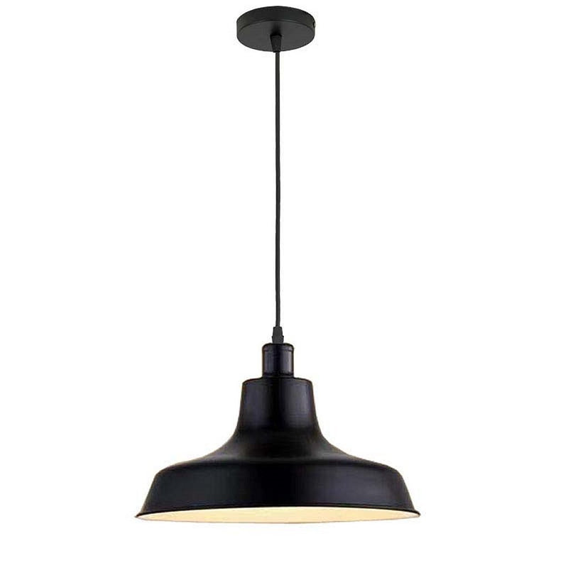 HomeStyle Pro Homestyle MK111-BB Lámpara colgante industrial 36x22 CM Black Metal