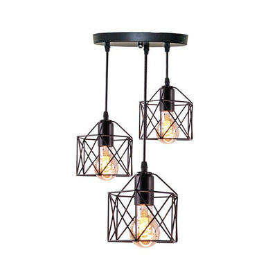 HomeStyle Pro Homestyle MK019-B Lámparas colgantes industriales black metal