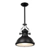 HomeStyle Pro Homestyle MK102-WB Lámpara colgante industrial de 32x35 cm de metal blanco negro