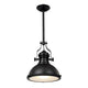 HomeStyle Pro Homestyle MK102-WB Lámpara colgante industrial de 32x35 cm de metal blanco negro