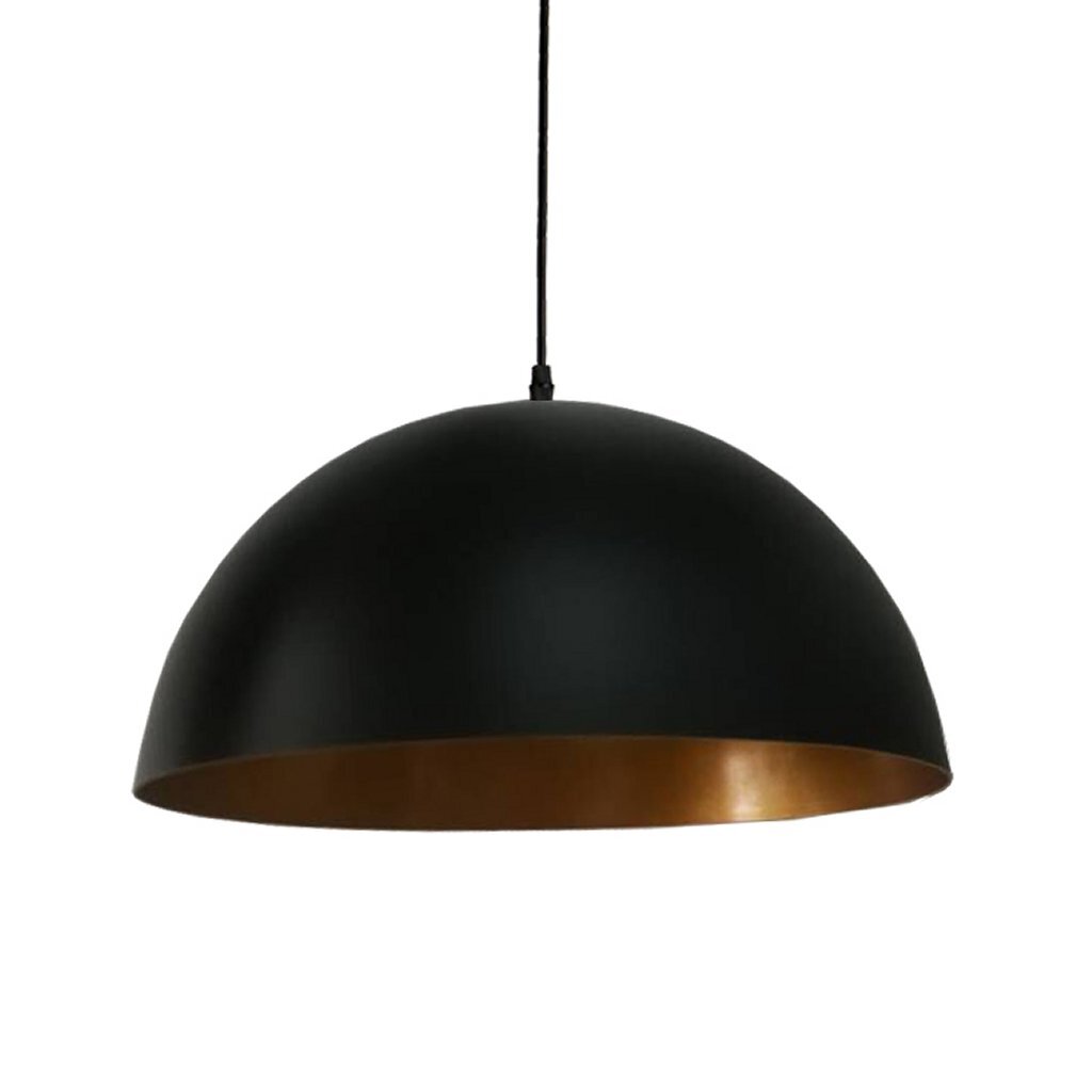 HomeStyle Pro Homestyle MK108 GB Lámpara de colgación industrial 35x17.5 cm de oro negro
