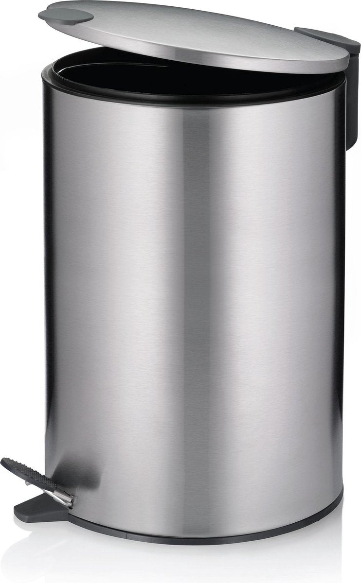 Pattumiera a pedale Kela, 12 l, argento - | opaco
