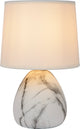 Lucide marmo - table lamp - ø 16 cm - 1xe14 - white - japandi