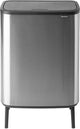 Papelera Brabantia bo touch bin hi - 60 litros - 1 compartimento - acero mate a prueba de huellas dactilares