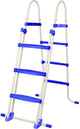 Swim essentials - zwembadtrap - frame pool trap - blauw - 107 cm