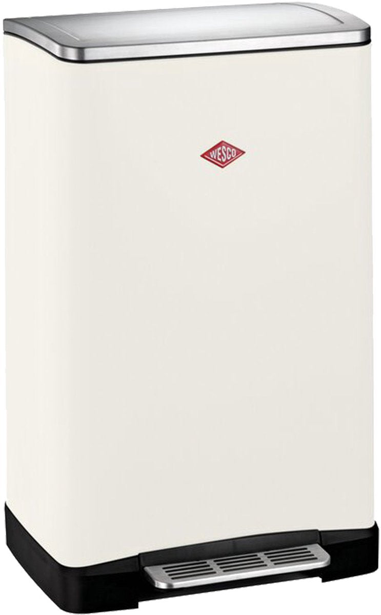 Wesco big double boy afvalscheider | 36 liter | duo pedaalemmer (2x18 liter) | metaal - mat zand | prullenbak