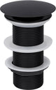 Tapón de drenaje Differnz negro mate - combinación siempre abierta - tamaño: l - ã˜ 72 mm