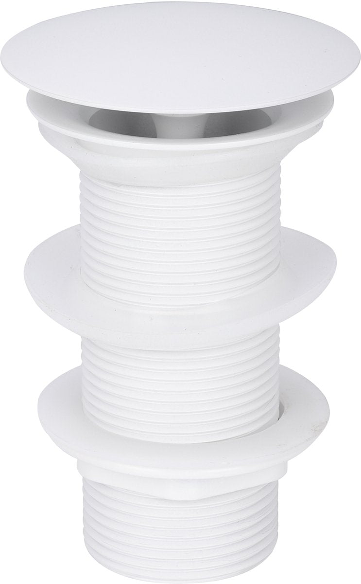 Tapón de drenaje Differnz blanco mate - combinación siempre abierta - tamaño: l - ã˜ 72 mm