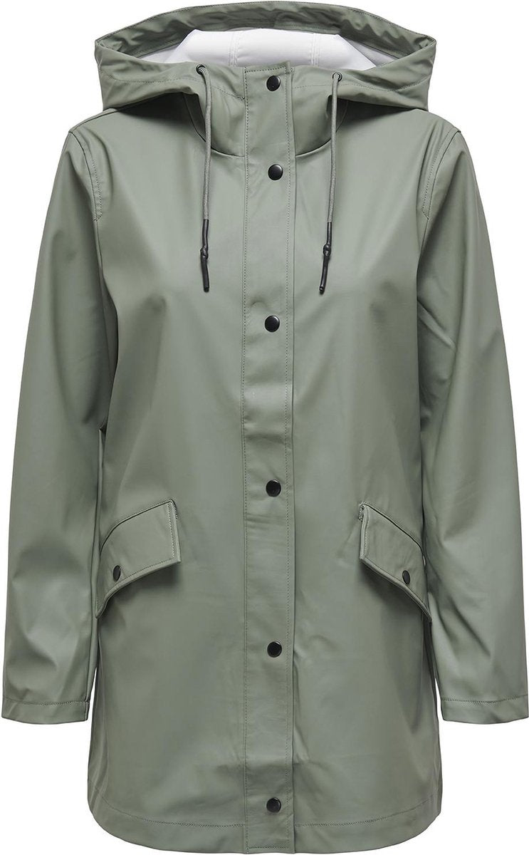 Only jas onlelisa raincoat otw noos 15261734 agave green dames maat - l
