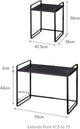 Organizer da banco Yamazaki estensibile - tower - nero