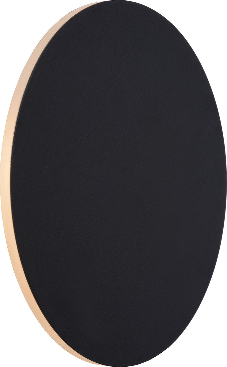 Lucide eklyps led - lampada da parete - ø 25 cm - led - 1x9w 3000k - nero