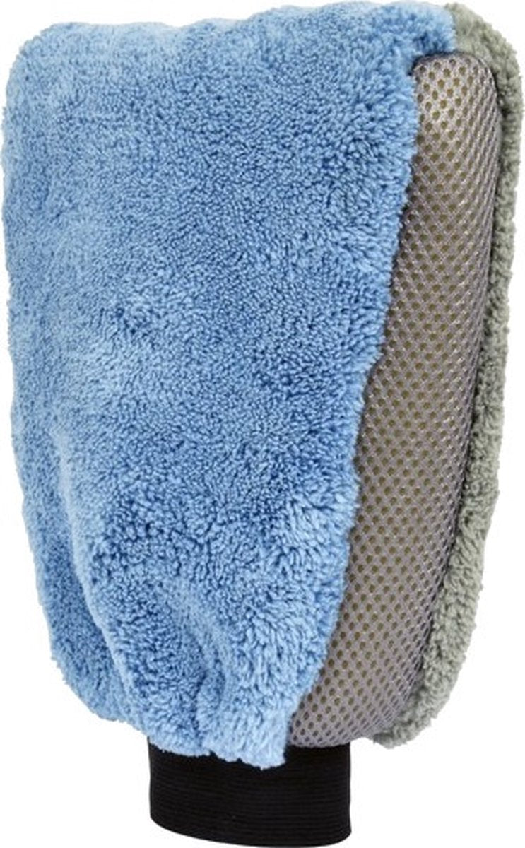 Washing glove Microfiber 27 x 18 x 4.5 cm blue gray