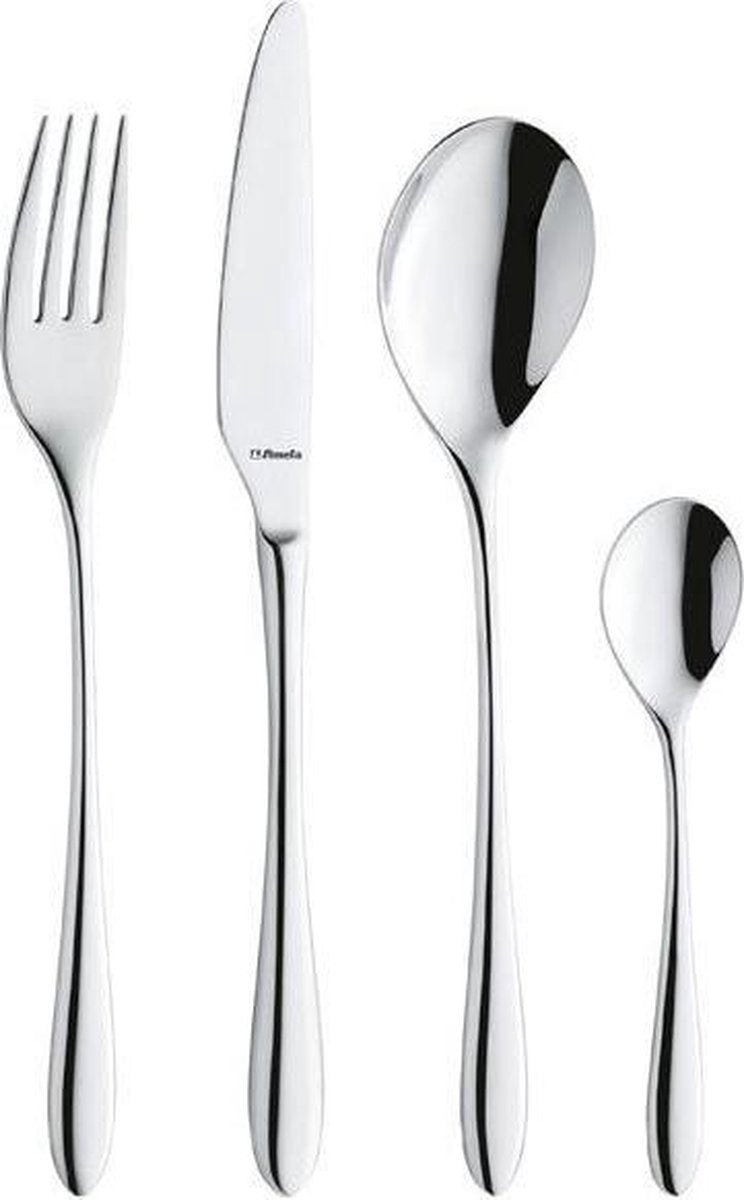 Amefa cuba - 6 persone - Set posate 24 pezzi - per 6 persone - color argento - acciaio inossidabile 18-10
