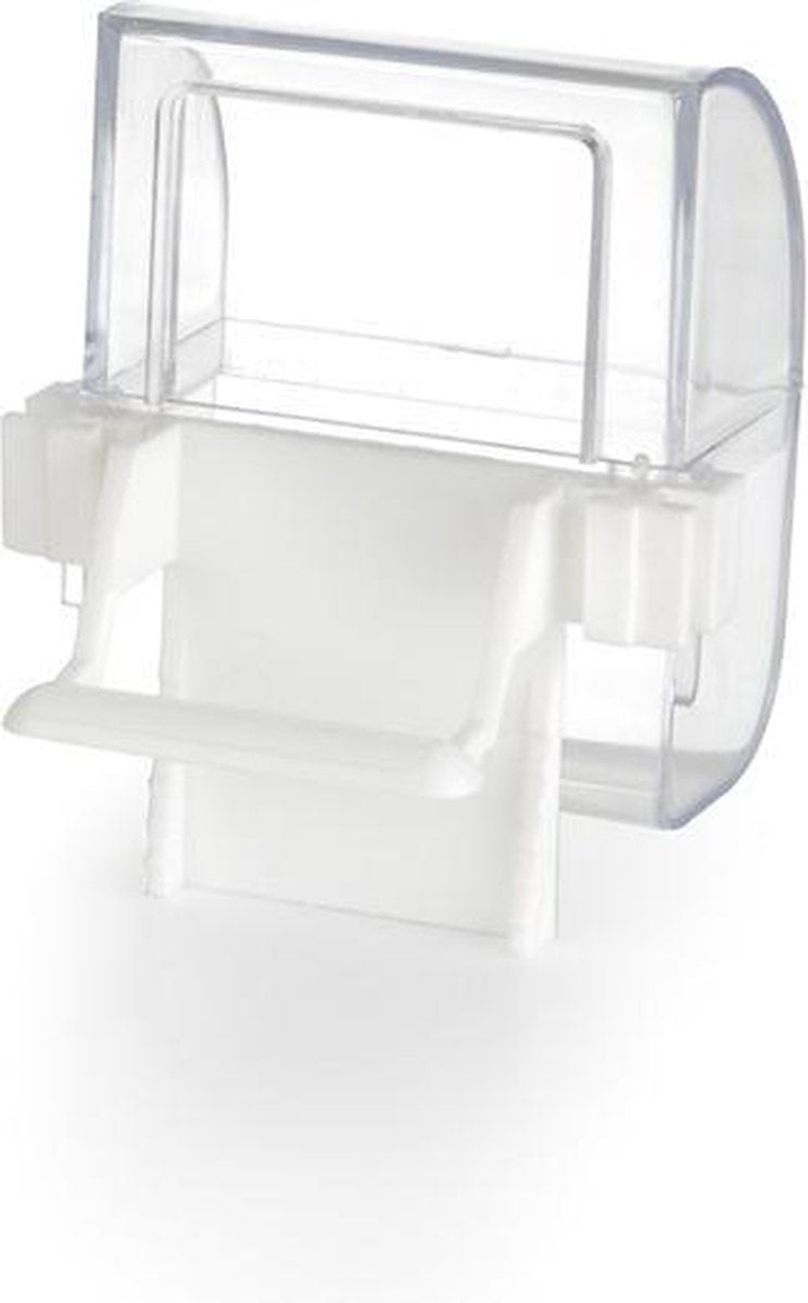 Ciotola per cibo e acqua Beeztees - uccello - bianco trasparente - 2 pz