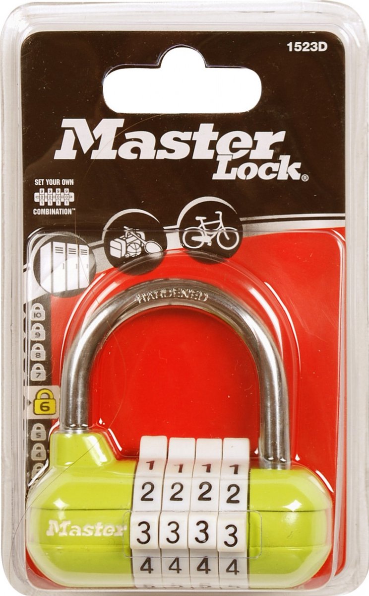 Candado Masterlock 1523eurd pro sport con cerradura de combinación