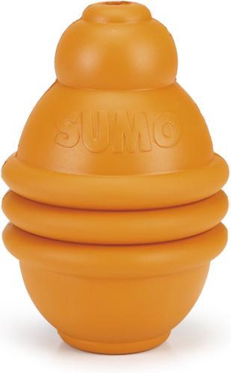 Gioco di sumo Beeztees - giocattolo per cani - gomma - arancione - l