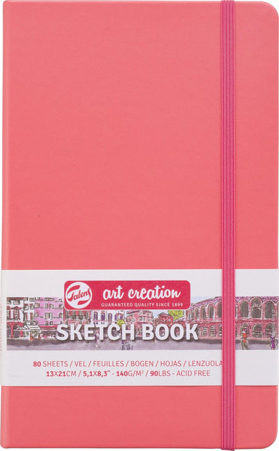 Talens art creation schetsboek koraalrood 13 x 21 cm 140 g 80 vellen