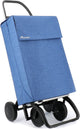 Rolser boodschappentrolley jean tweed - 4 wielen - azul
