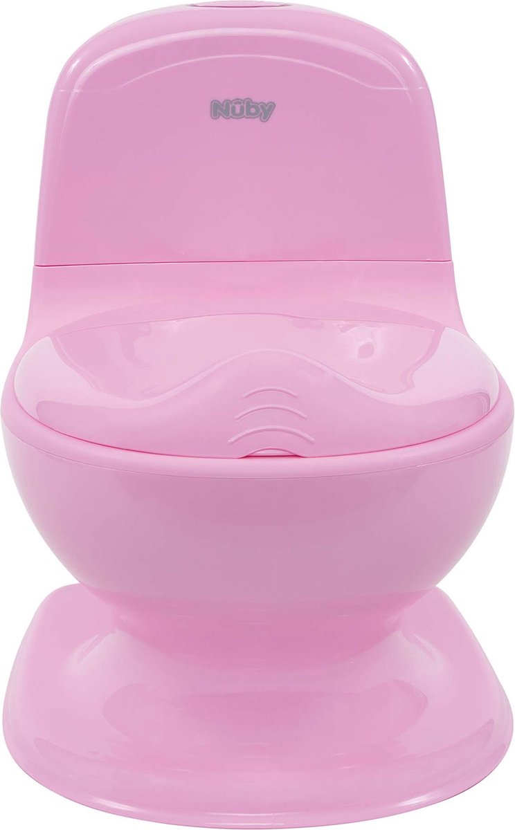 Nûby dott. talbot's - il mio vero vasino - vasino per bambini con suono di scarico - toilette educativa per bambini - rosa - 18+ mesi