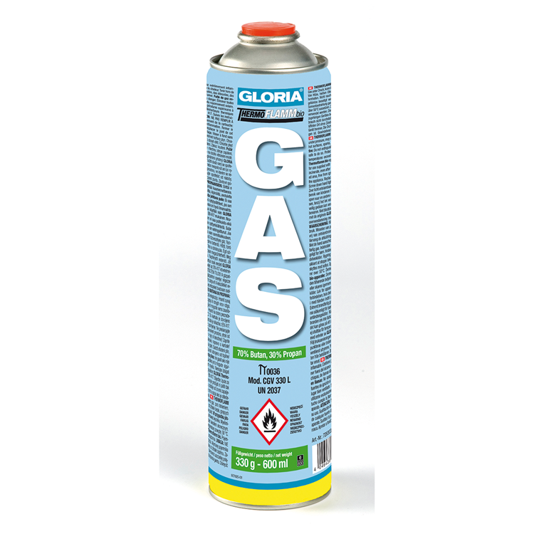 Bombola gas Gloria 600ml 330gr