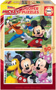 Educa - puzzel - 2 x 50 stuks - hout - mickey friends