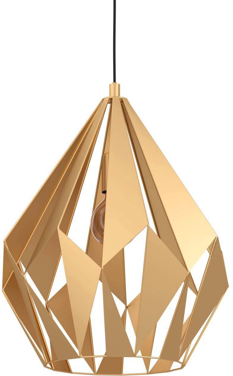Eglo carlton hanglamp - e27 - ø 38,5 cm - goud