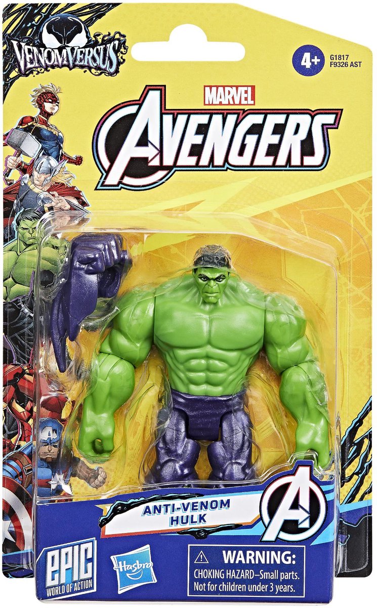 Marvel Avengers 10 cm Figura Epic Hero Deluxe Venom Hulk