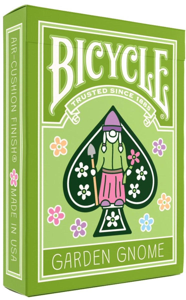 Nano da giardino Bicycle ® - gnomo da giardino - carte da gioco premium - poker - creativi
