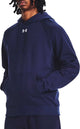 Under armour ua rival polar sudadera con capucha suéter deportivo para hombre - azul marino - blanco