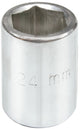 Vorel - chiave a bussola esagonale - corta - 38 mm - acciaio