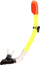 Boccaglio Waimea full dry in silicone liquido - giallo fluoro arancio fluoro nero