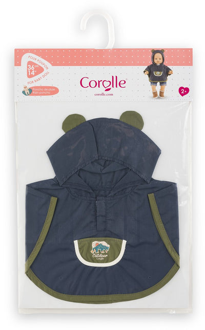 Poncho de lluvia Corolle pequeño explorador - 36cm