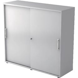 Armario con puertas correderas Bach hammerer 1753s re melamina 120x40x110cm gris