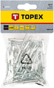Remaches Topex Pop 4,8 x 23 mm 50 piezas aluminio