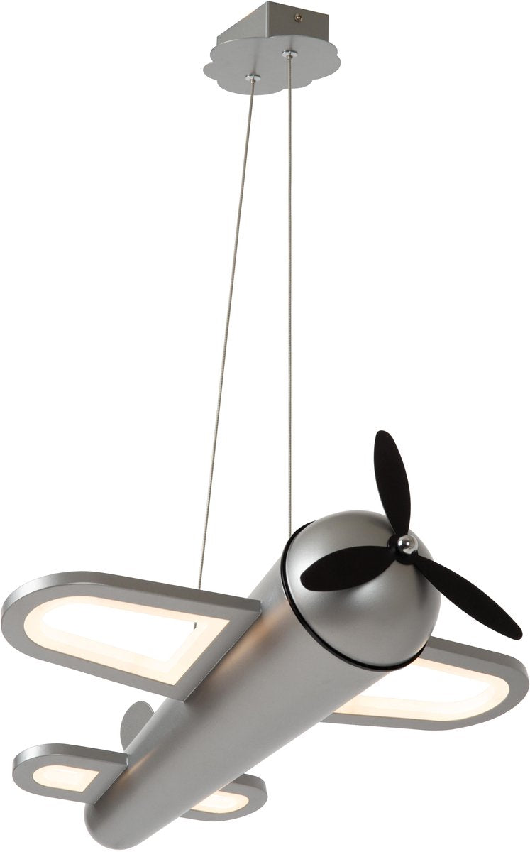 Lucide allevatore - lampada a sospensione per cameretta - LED - 1x28w 2500k - ferro grigio