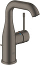 Grohe essence new wastafelkraan – medium - met trekwaste - hard graphite geborsteld (mat antraciet) - waterbesparend
