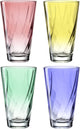 Bicchiere Leonardo 300ml twist assortiti - set 4