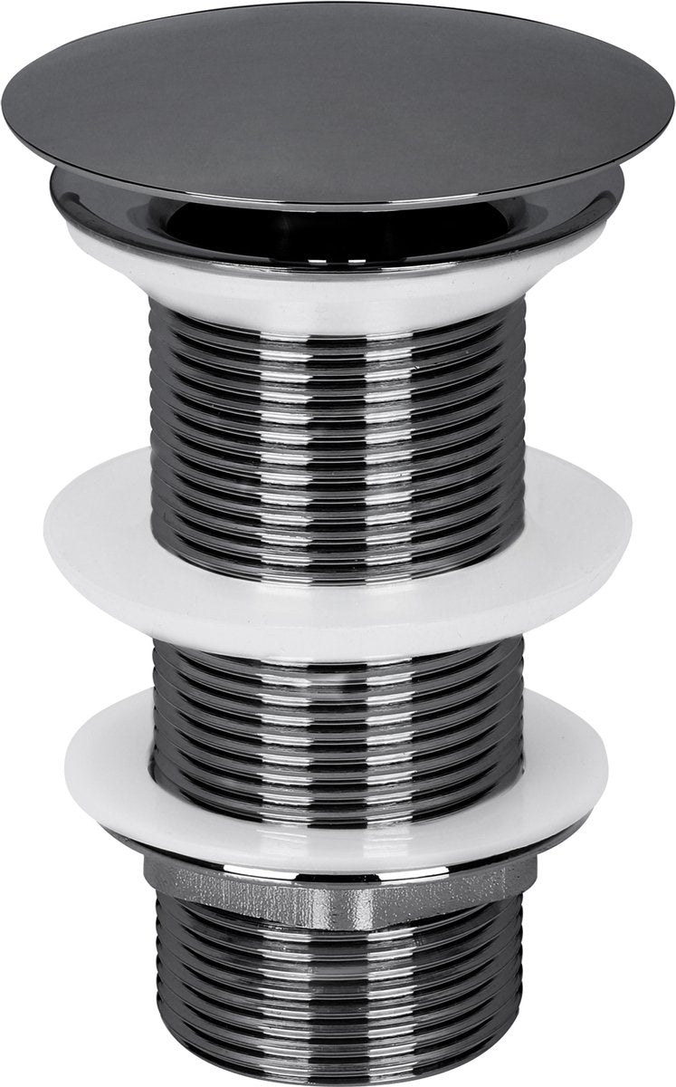 Differnz afvoerplug gun metal - always open mix match - maat: l - ã˜ 72 mm