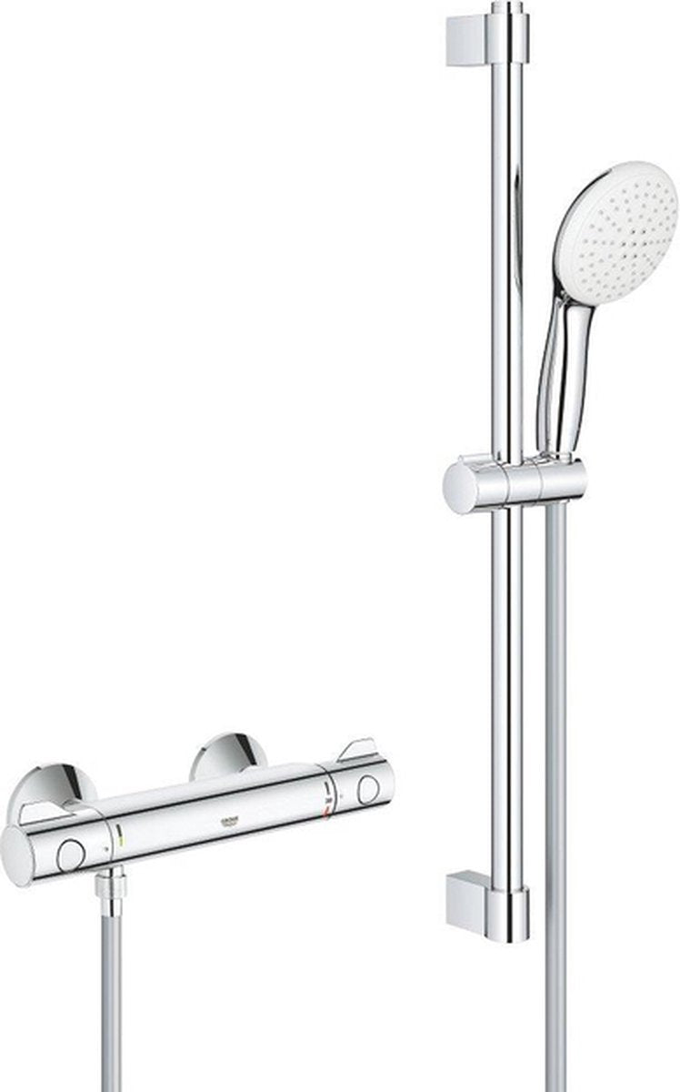Grohe Grohtherm 800 juego de confort 150 mm con acoplamientos 60 cm cromado
