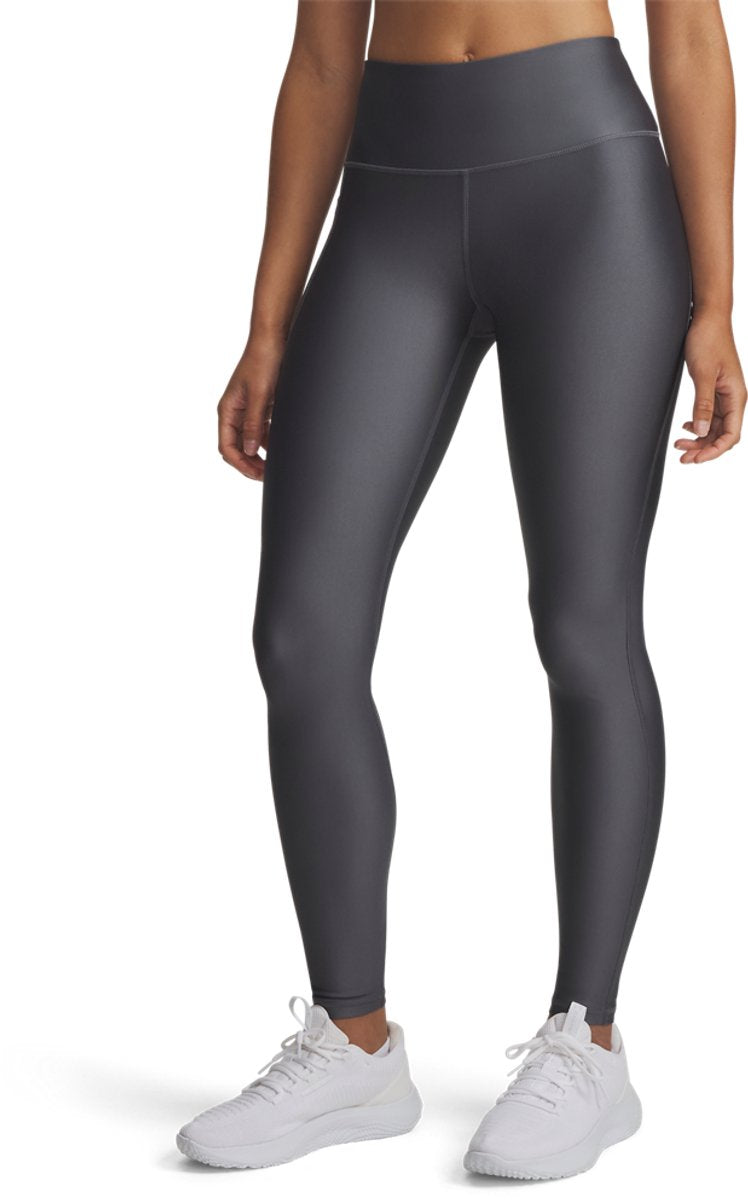 Pantaloni sportivi da donna Under Armour Tech Hirise - grigi - Castlerock - neri