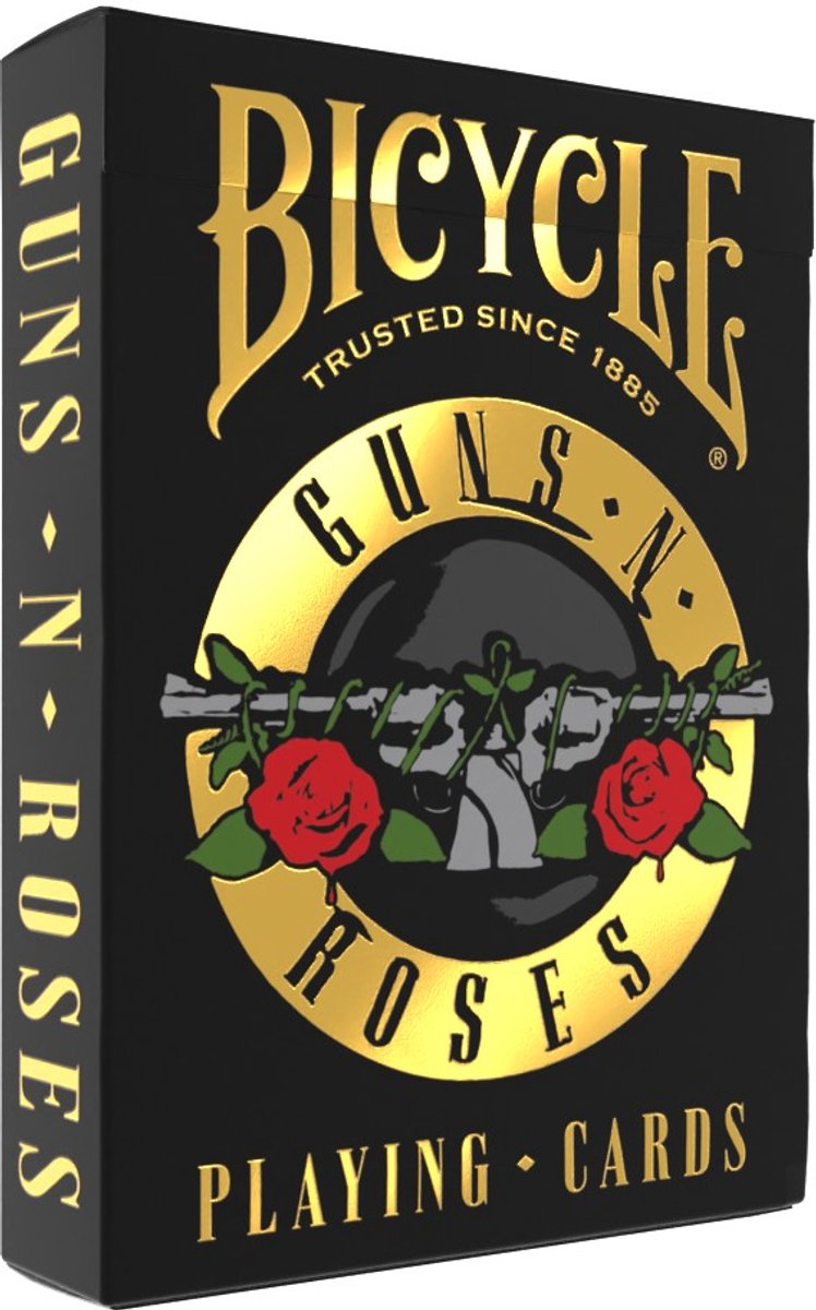 Bicycle guns n' roses - premium speelkaarten - poker - ultimates collectie - collectible