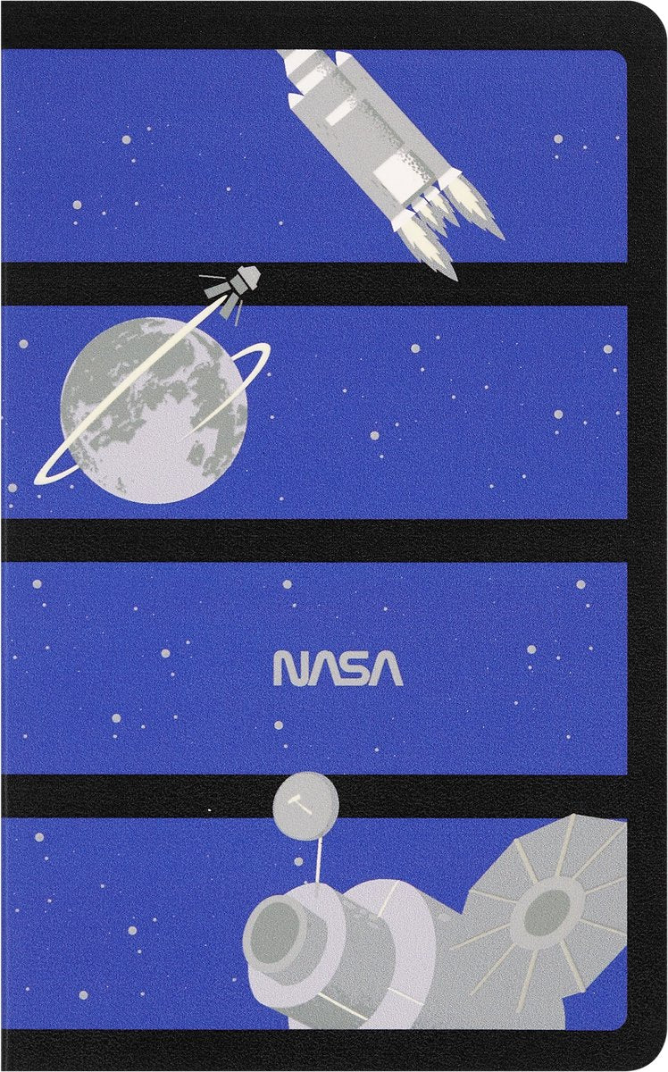 Moleskine nasa volant schrift large - softcover - blanco - glow in the dark